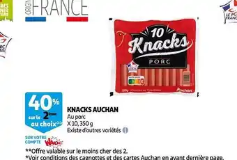 Auchan Knacks auchan offre