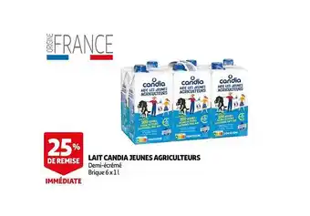 Auchan Lait candia jeunes agriculteurs offre