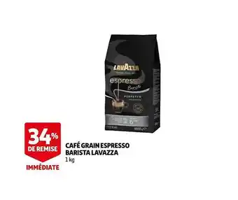 Auchan Café grain espresso barista lavazza offre