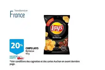 Auchan Chips lay's offre