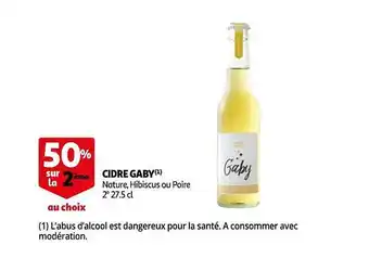 Auchan Cidre gaby offre