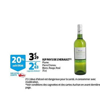 Auchan Igp pays de l'hérault offre