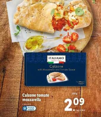 Lidl Calzone tomate mozzarella italiamo offre
