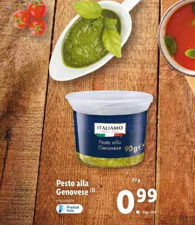 Promo Pesto alla genovese italiamo chez Lidl