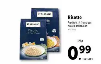 Lidl Risotto italiamo offre