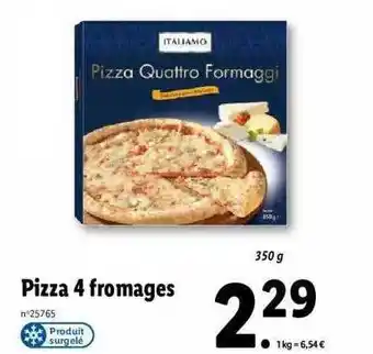 Lidl Pizza 4 fromages italiamo offre
