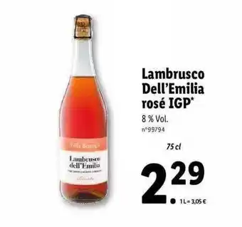 Lambrusco dell'emilia rosé igp
