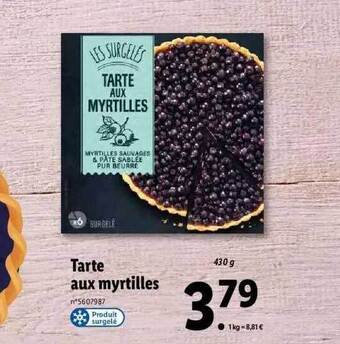 Tarte aux myrtilles