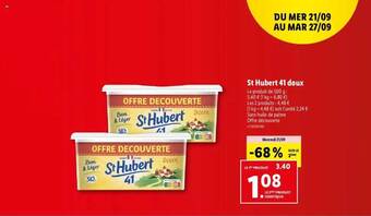 Lidl St hubert 41 doux offre