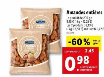 Lidl Amandes entières offre