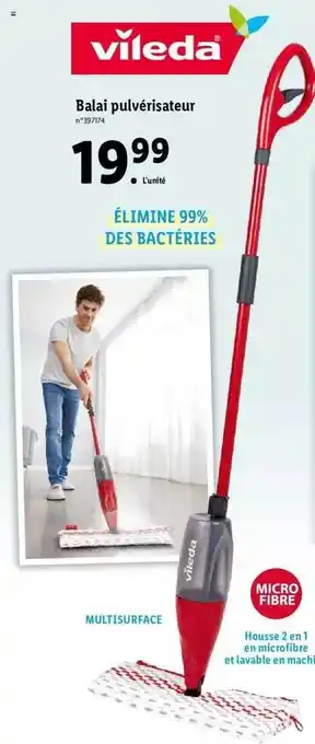 Lidl Balai pulvérisateur vileda offre