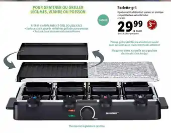 Lidl Raclette-gril silvercrest offre