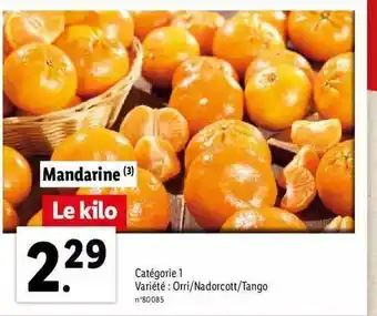 Lidl Mandarine offre