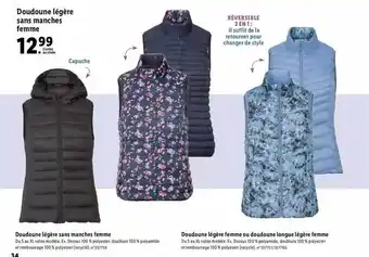 Lidl Doudoune légère sans manches femme offre