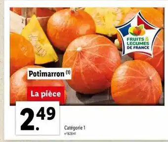 Lidl Potimarron offre