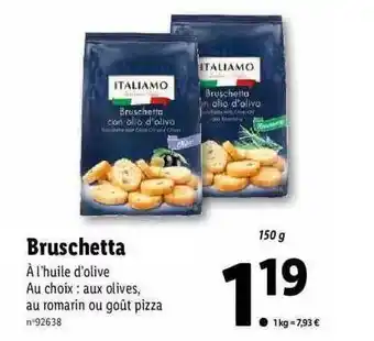 Lidl Bruschetta italiamo offre