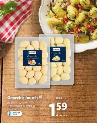 Lidl Gnocchis fourrés italiamo offre