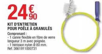Brico Dépôt Kit d'entretien pour poêle à granulés offre