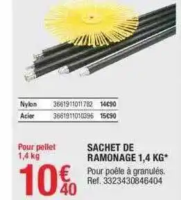 Brico Dépôt Sachet de ramonage 1,4 kg offre