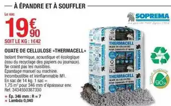 Ouate de cellulose «thermacell» soprema