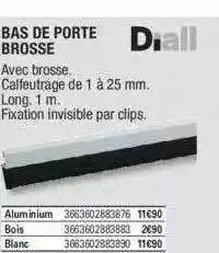 Bas de porte brosse diall