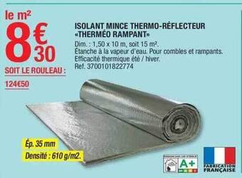 Brico Dépôt Isolant mince thermo-réflecteur «therméo rampant» offre