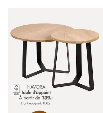 Casa Table d'appoint navora offre