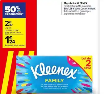 Carrefour Market Mouchoirs Kleenex offre