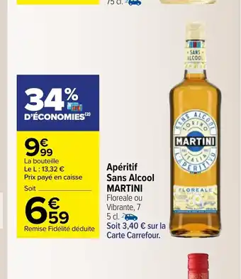 Carrefour Market Apéritif Sans Alcool Martini offre
