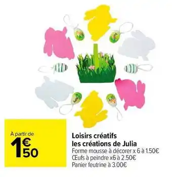 Carrefour Market Loisirs Créatifs Les Créations De Julia offre
