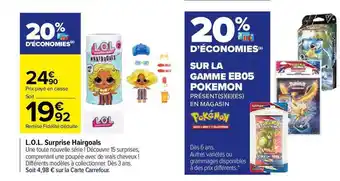 Carrefour Market L.o.l Surprise Hairgoals offre