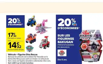 Véhicule + Figurine Dino Rescue