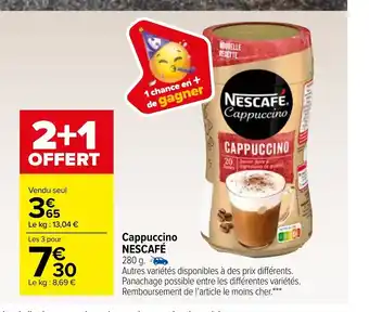 Carrefour Market Cappuccino Nescafé offre