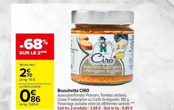 Carrefour Market Bruschetta Ciro offre