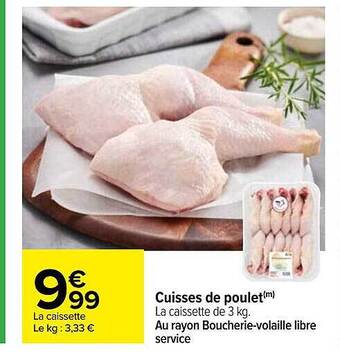 Carrefour Cuisses de poulet offre