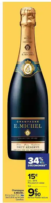 Carrefour Champagne e.michel offre
