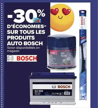 Carrefour Produits auto bosch offre