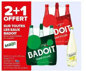 Carrefour Eaux badoit offre