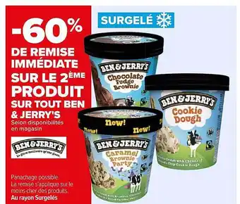 Carrefour Ben & jerry's offre
