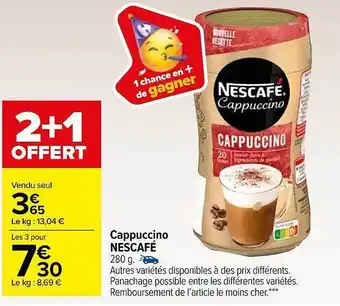 Carrefour Market Cappuccino nescafé offre