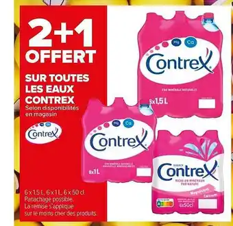 Carrefour Market Eaux contrex offre