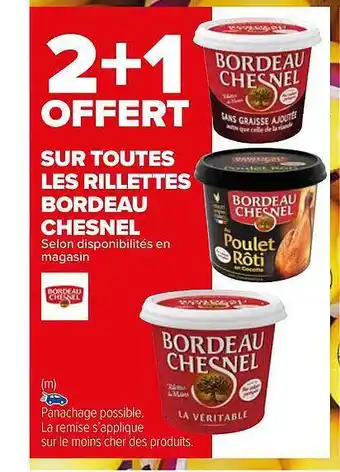 Carrefour Market Rillettes bordeau chesnel offre