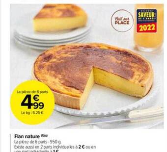 Carrefour Market Flan nature offre