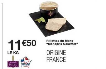 Monoprix Rillettes du mans offre