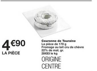 Monoprix Couronne de touraine offre