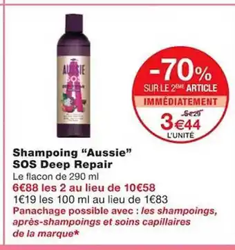 Monoprix Shampoing offre
