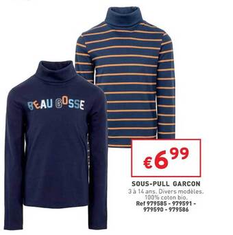 Trafic Sous-pull garçon offre