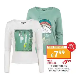 Trafic T-shirt dame offre