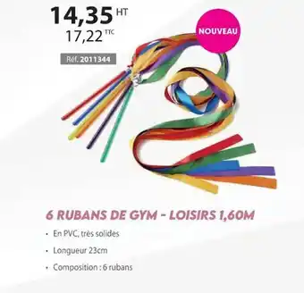 Casal Sport 6 rubans de gym - loisirs 1,60 m offre
