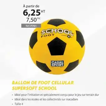 Ballon de foot cellular supersoft school